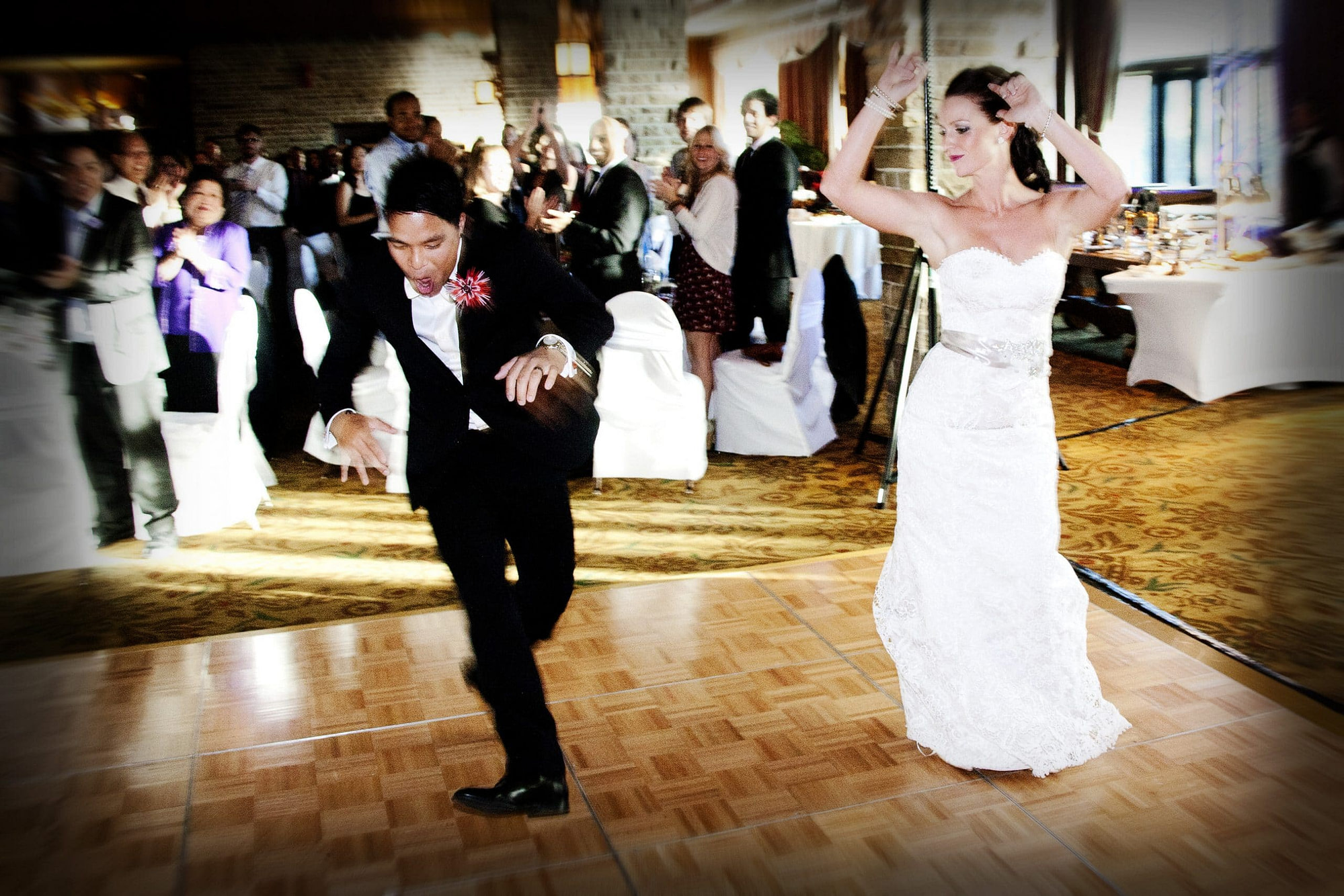 wedding couple dancing at Jasper Park Lodge|Jasper Photographer